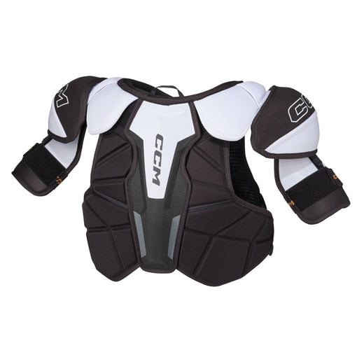 CCM Tacks XR80 Hockey Shoulder Pads, Junior, Black/White/Grey, Assorted Sizes