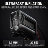 UltraFast 15A Tire Inflator, 12V Portable Air Compressor Pump, Rated at 80 PSI, Inflates Tires from 0-40 PSI in 2.9 Minutes with a Digital Gauge, Smart Pressure and Auto-Shutoff image 4