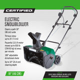 Certified 13.5-Amp Electric Corded Snowblower, 18-in image 5