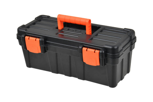Certified 2.0 Sturdy Toolbox with Carry Tray, Black, 13-in