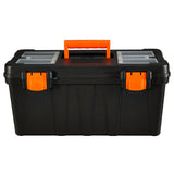 Certified Portable Plastic Tool Box with Removable Tray, 20-in image 2