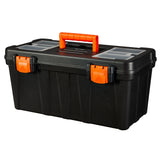 Certified Portable Plastic Tool Box with Removable Tray, 20-in image 3