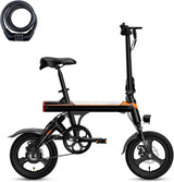 EB3 Electric Bike Adults 21mph, 500W Peak Motor, 270Wh Battery, Rear Suspension, 3 Levels Assist, 14" Folding Ebike for Adults and Teens, Complies to UL2849 image 2