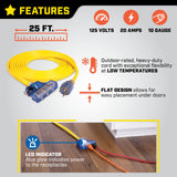Champion 20A, 125V L5-30R Flat Design Generator Extension Cord, 25-ft image 6