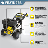 Champion Power Equipment PRO 4200 PSI 4.0 GPM Commercial Duty Low Profile Gas Pressure Washer image 6