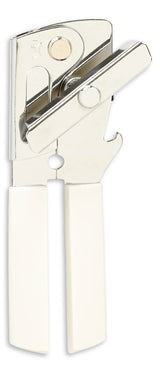 Chrome Can Opener, Large, White