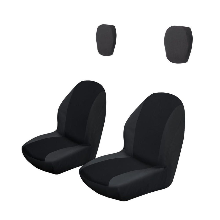 Classic Accessories QuadGear UTV Bucket Seat Covers, Fits Yamaha Rhino (2015 Models & Older), Black