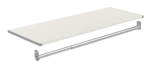 ClosetMaid Modular Shelf & Hang Rod Kit, White