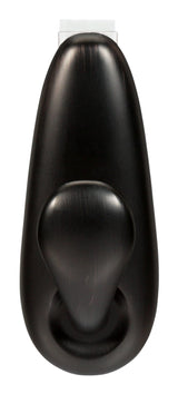 Command Large Decorative Metallic Hook with Adhesive Strips, Oil Rubbed Bronze, 5-lbs, 1 Strip per Pack