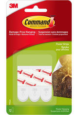 Command Removable Hook with Adhesive Strips, Damage Free Hanging, Reusable, Re-Position