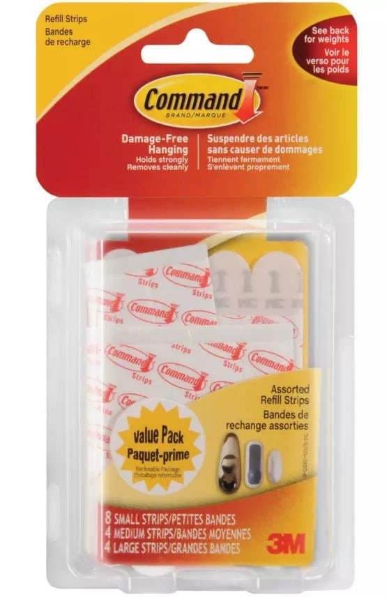 Command Removable Hook With Replacement Strips, Damage Free Hanging, Reusable