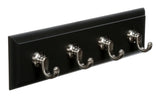Command Slate 4-Hook Key Rail Organizer with Adhesive Strips, 2-lbs