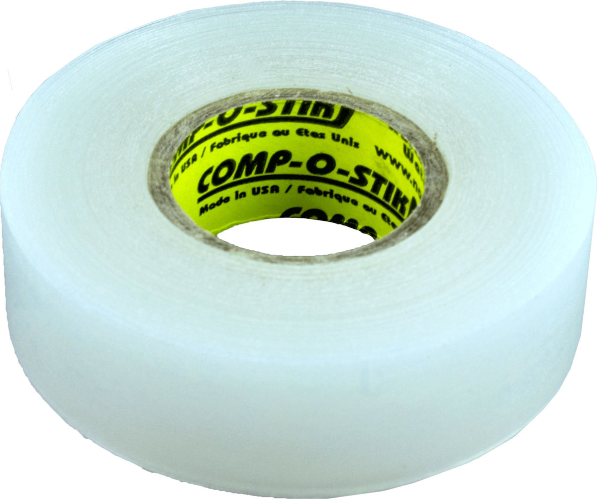 Comp-o-stik Hockey Shin Pad Tape, Clear, 24-mm x 15-m, 3-pk