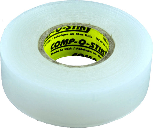 Comp-o-stik Hockey Shin Pad Tape, Clear, 24-mm x 15-m, 3-pk