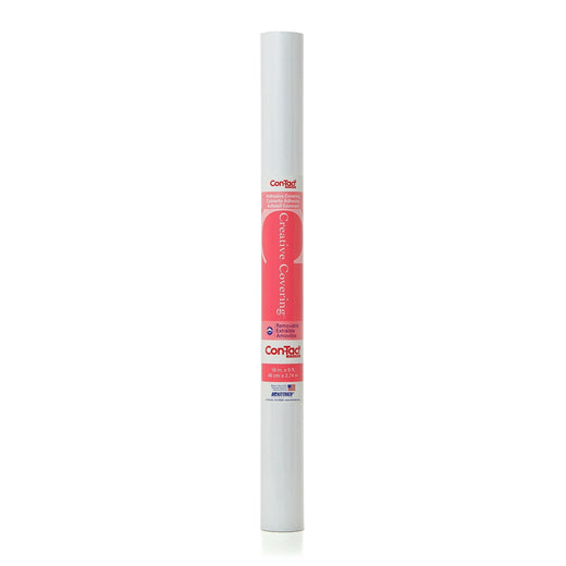 Con-Tact Creative Covering Removable Adhesive Shelf/Drawer Liner, White, 18-in x 9-ft