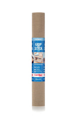 Con-Tact Grip-N-Stick Removable Adhesive Non-Slip Shelf/Drawer Liner, Taupe, 18-in x 4-ft