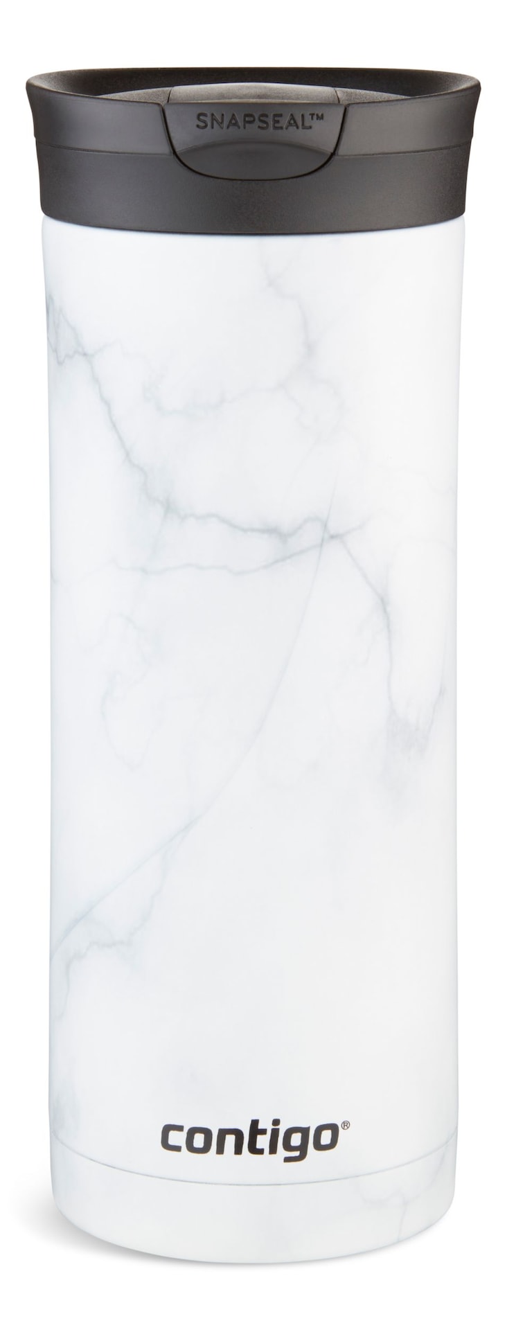 Contigo Huron 2.0 Couture Insulated Stainless Steel Travel Mug, Leak-proof Lid, White Marble, 20-oz