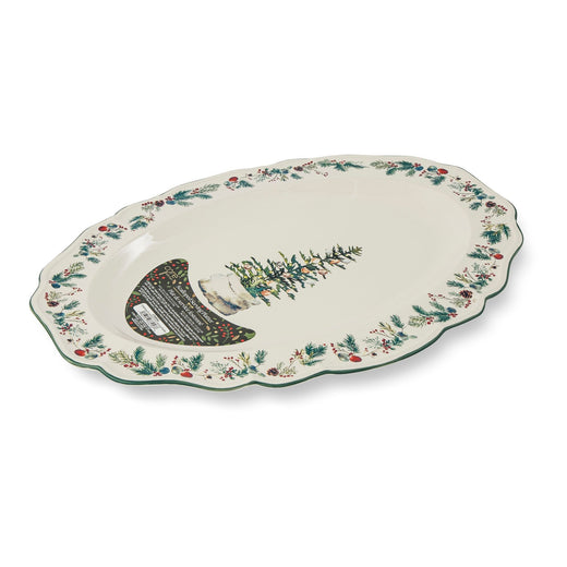 Core Home 29-cm Dishwasher Safe Winter Berry Serving Platter