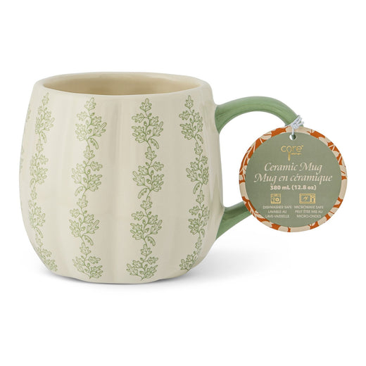 Core Home 380-mL Dishwasher Safe Cream/Sage Harvest Mug