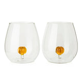 Core Home 591-mL Borosilicate Pumpkin Wine Tumbler, 2-pk