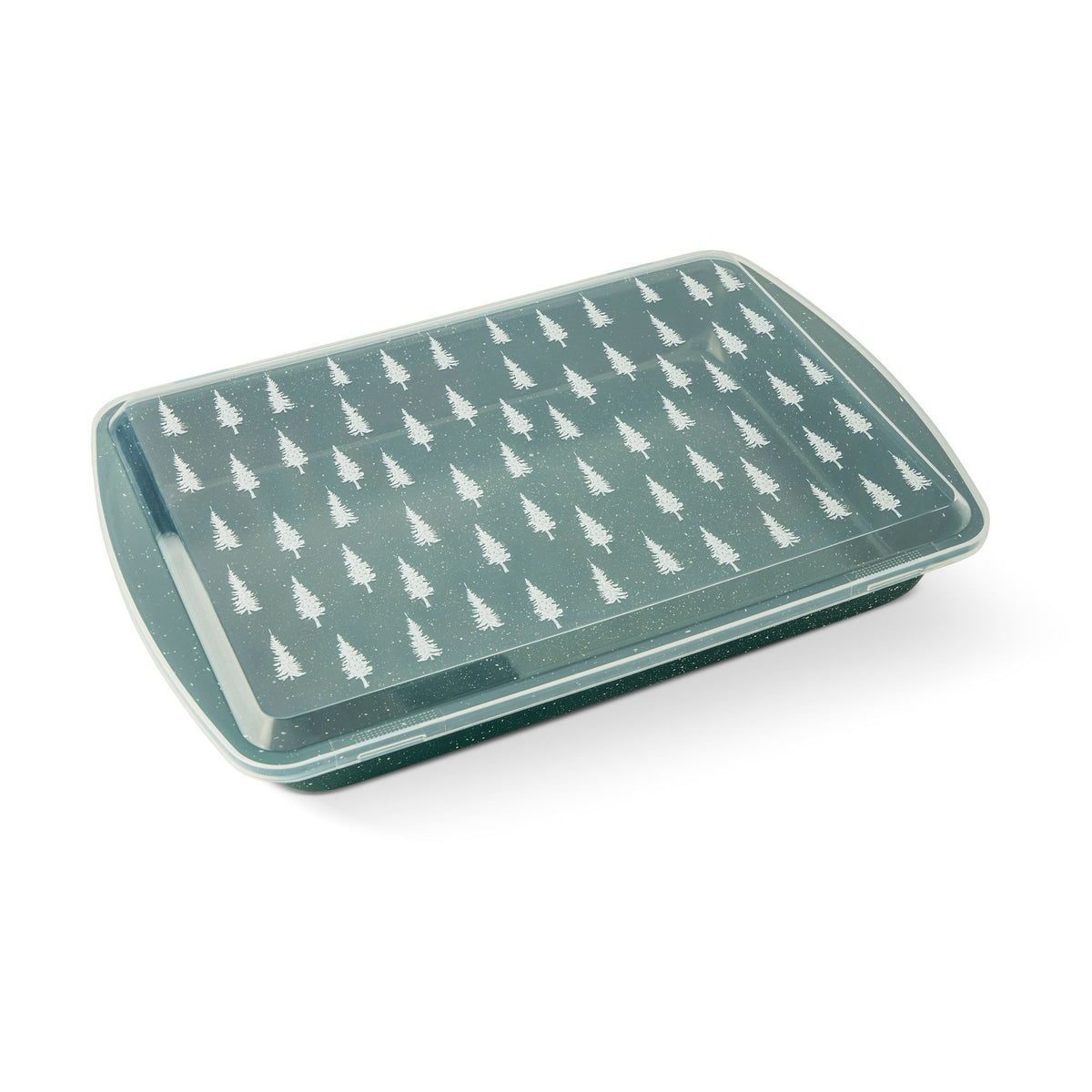 Core Kitchen Green Carbon Steel Cake Pan with Printed Lid