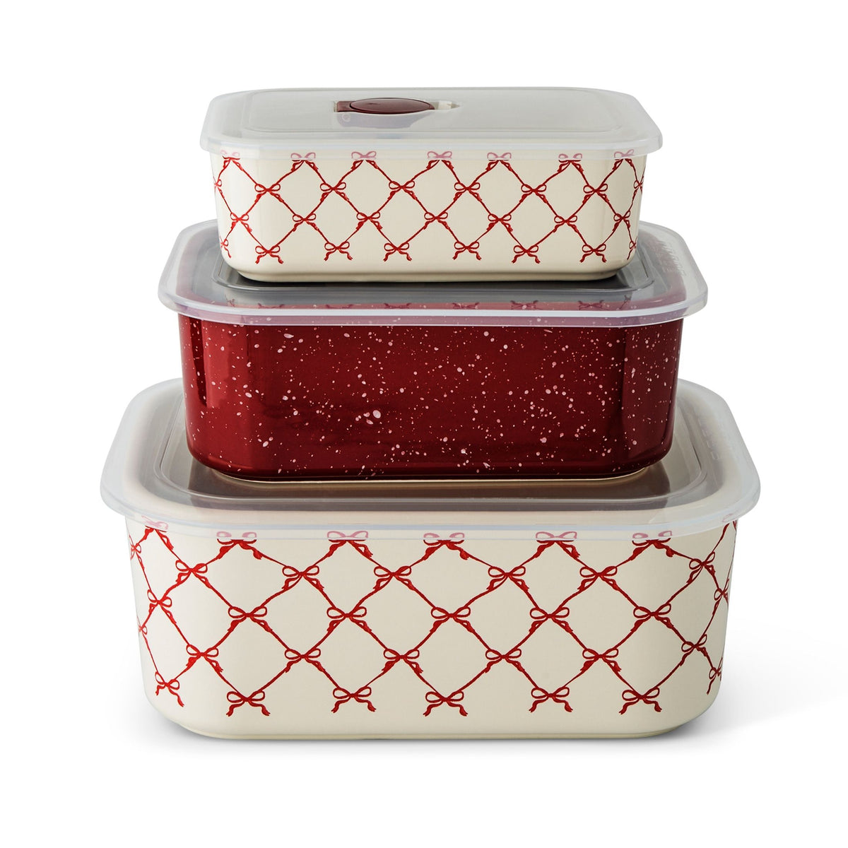 Core Kitchen Red Stackable Rectangular Baking Dishes, 6-pc