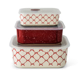 Core Kitchen Red Stackable Rectangular Baking Dishes, 6-pc