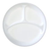 Corelle Glass Divided Dinner Plate, 10.25-in, White
