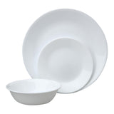 Corelle Winter Frost Glass Dinnerware Set, Serves 6, 18-pc, White