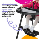 Cosco Black Canteen High Chair with Adjustable Footrest