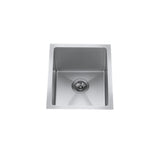 CraftX 15-in Type 304 Stainless Steel Near-Zero Bar Sink