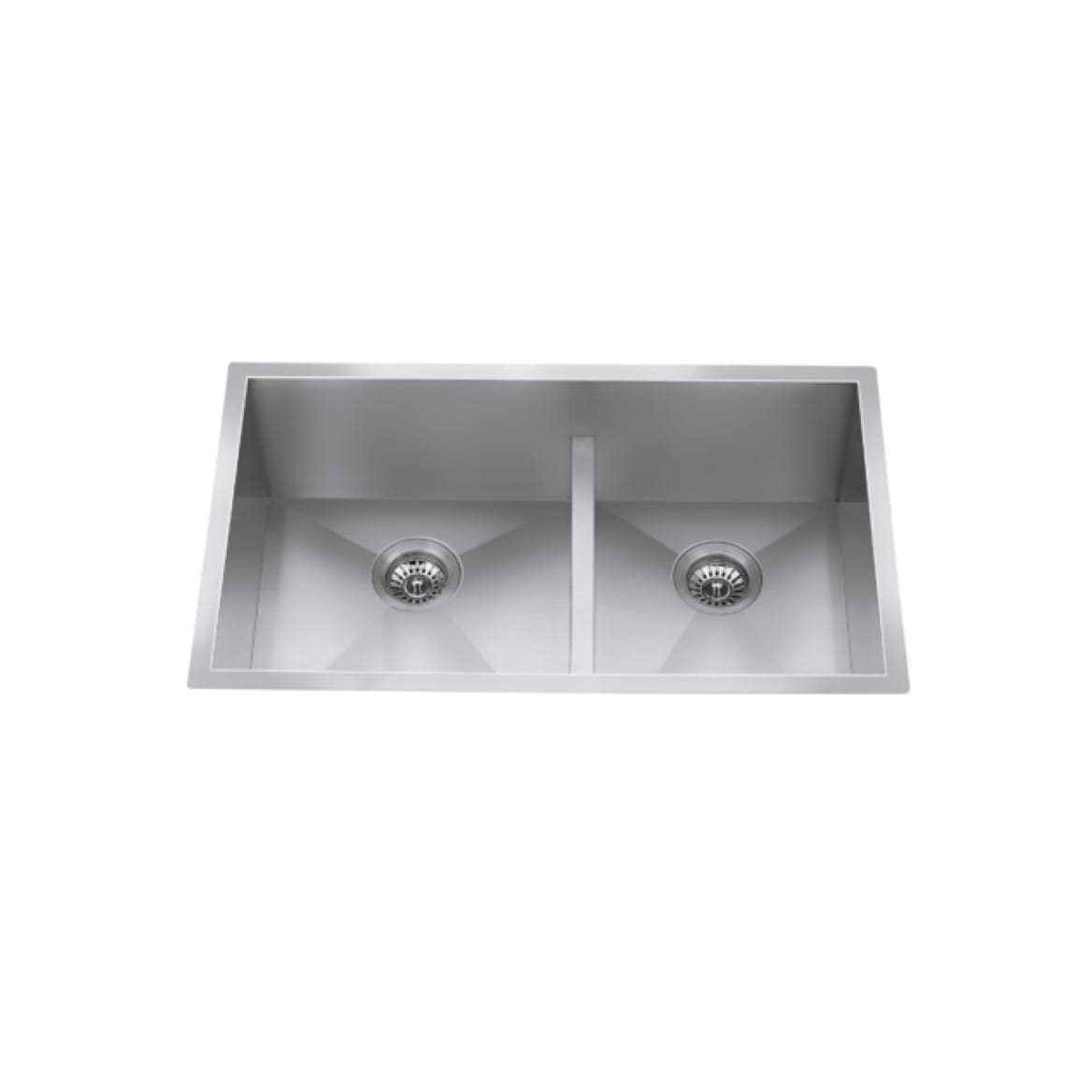 CraftX CXZD771L 32-in Low Divide Stainless Steel Double Bowl Sink