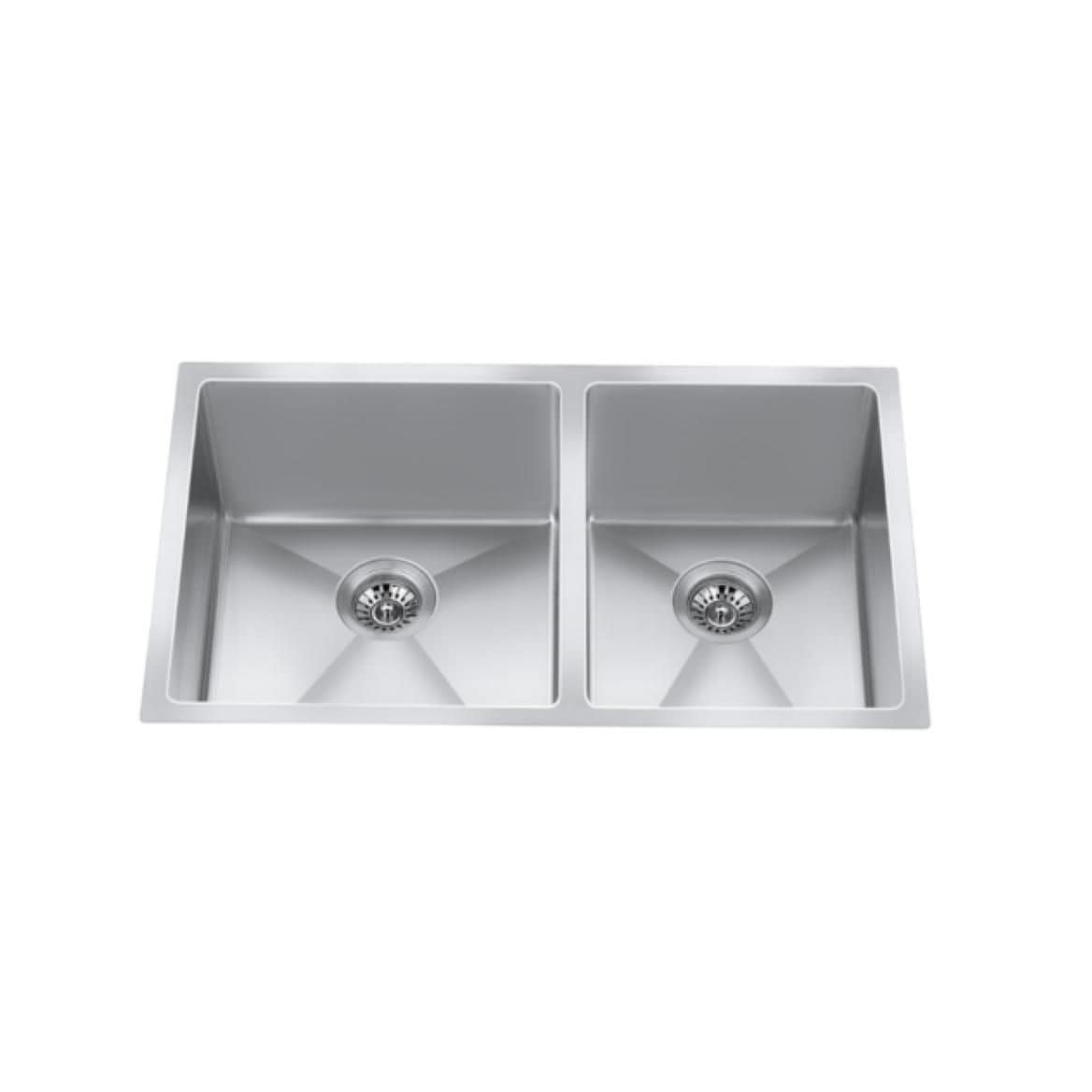 CraftX CXZD881L 32-in Low Divide Stainless Steel Double Bowl Sink