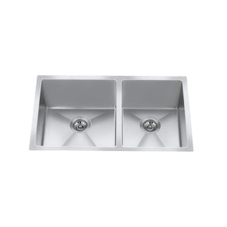 CraftX CXZD881L 32-in Low Divide Stainless Steel Double Bowl Sink