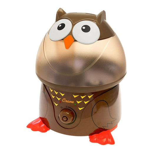 Crane Pediatric Cool Mist Humidifier with Vapor Tray and Diffuser, Owl