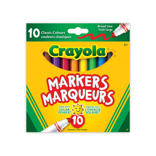 Crayola Broad Line Original Marker, 10 Pieces, Multicolour