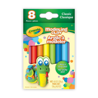 Crayola Modeling Clay, Multi-Coloured, 8-pk, Ages 4+, for Arts & Crafts/Birthday Favour