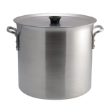 Crown Custom Heavy Duty Industrial Aluminum Stockpot with Handles, 32-L