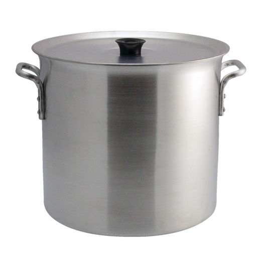 Crown Custom Heavy Duty Industrial Aluminum Stockpot with Handles, 32-L