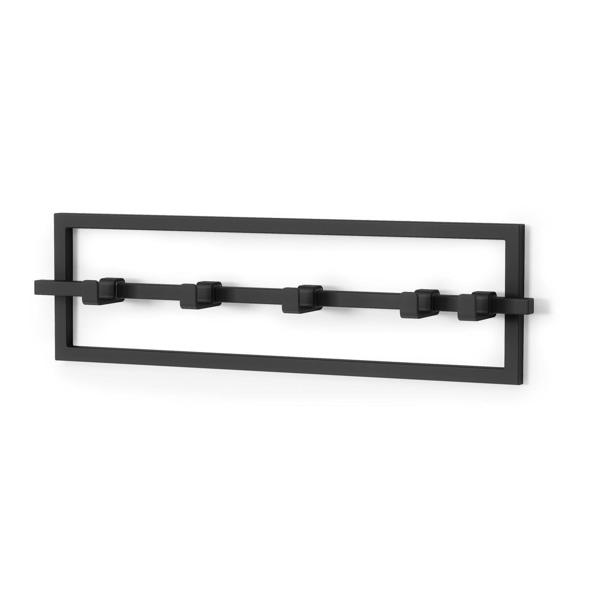 Cubiko 5 Hook Rack, Black