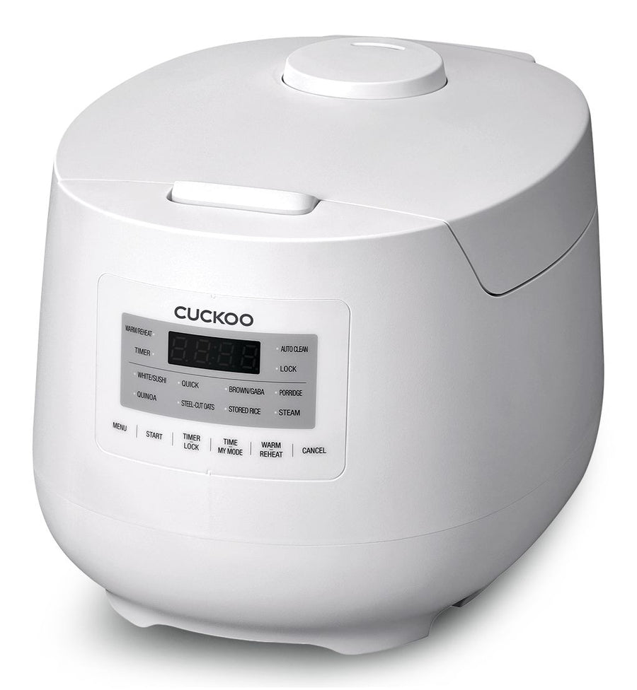 Cuckoo Rice Cooker with Steam Sterilization, 6-Cup, White