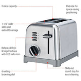 Cuisinart Metal Classic Toaster with 6 Settings, Stainless Steel, 2-Slices image 4