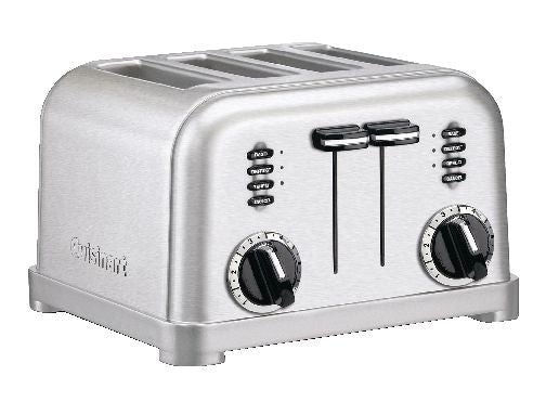 Cuisinart Metal Classic Toaster with 6 Settings, Stainless Steel, 4-Slices