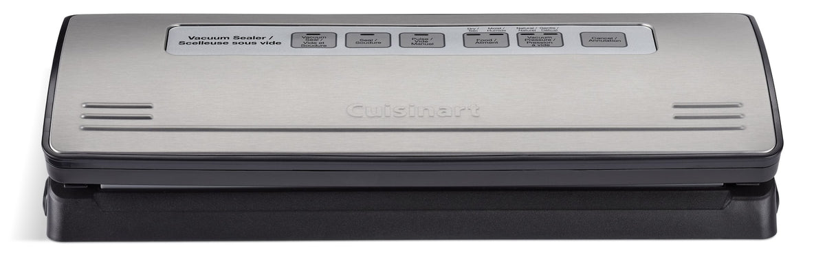 Cuisinart One-Touch Vacuum Sealer, Stainless Steel, Black