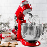 Cuisinart Precision Master Tilt-Head Stand Mixer with 12 Speeds, Red, 5.5qt image 5