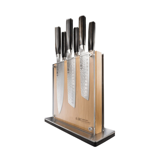 CUISINE:: PRO DAMASHIRO EMPEROR SHI 7PC KNIFE BLOCK
