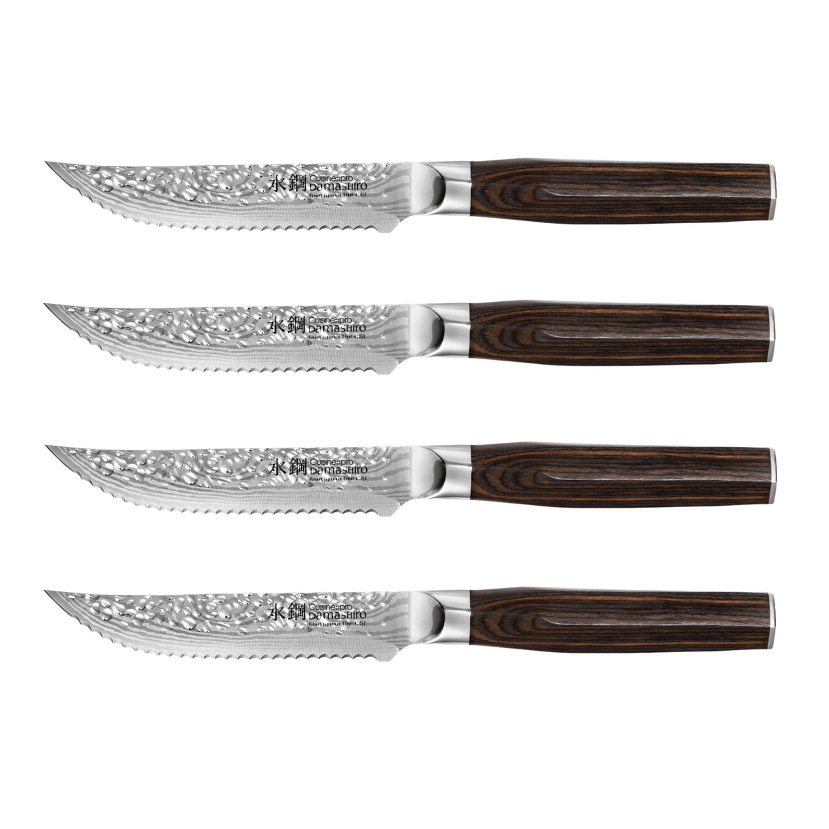 CUISINE:: PRO DAMASHIRO EMPEROR STEAK KNIFE SET/4