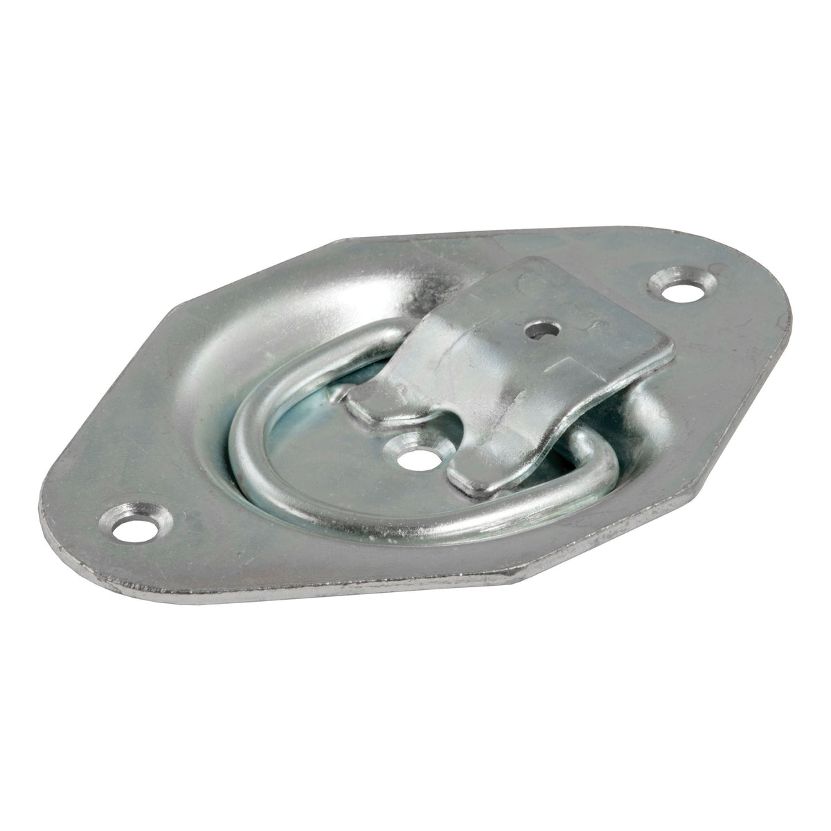 CURT 1-3/8-in x 1-7/8-in Recessed Tie-Down Ring (1200-lb, Clear Zinc)