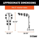 CURT 12126 Premium Hitch-Mounted Bike Rack (4-Bike, 2-in Shank) image 3