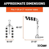 CURT 18030 2-Bike To 4-Bike Two Arm Hitch Mount Bike Rack, Fits 1-1/4, 2-in Receiver, Black image 4